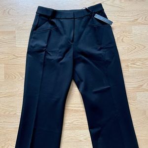 NEW WITH TAGS T Tahari black cropped wife straight-leg dress pant